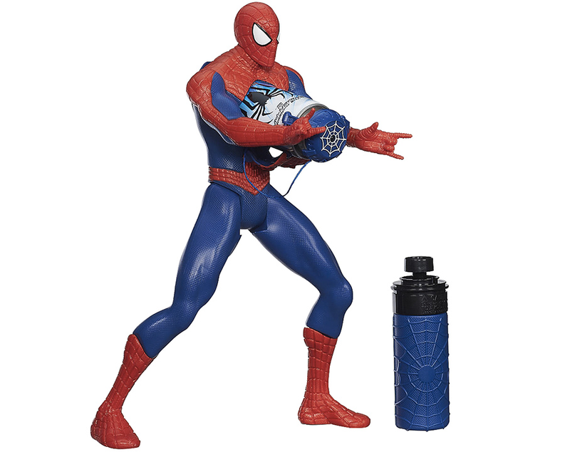 Illustration for article titled A Spider-Man Figure That Actually Shoots Webs—From His Chest?